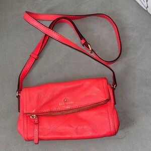 Kate Spade Red Leather Crossbody Bag